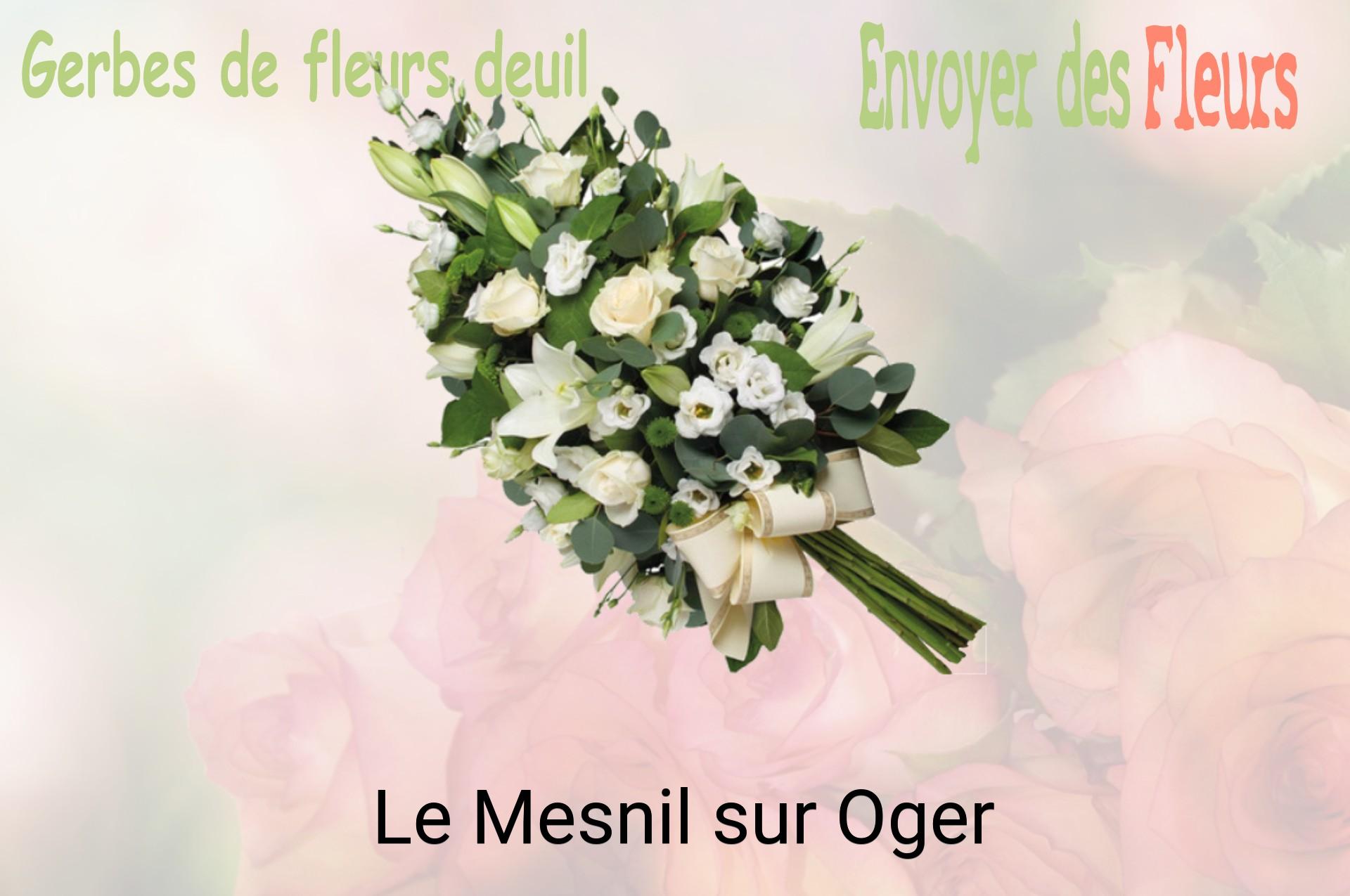 Gerbe de fleurs de deuil livrée à Le Mesnil-sur-Oger
